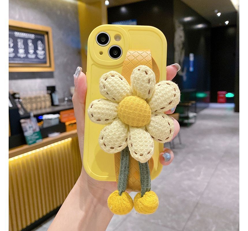 Strap Phone Floral Case