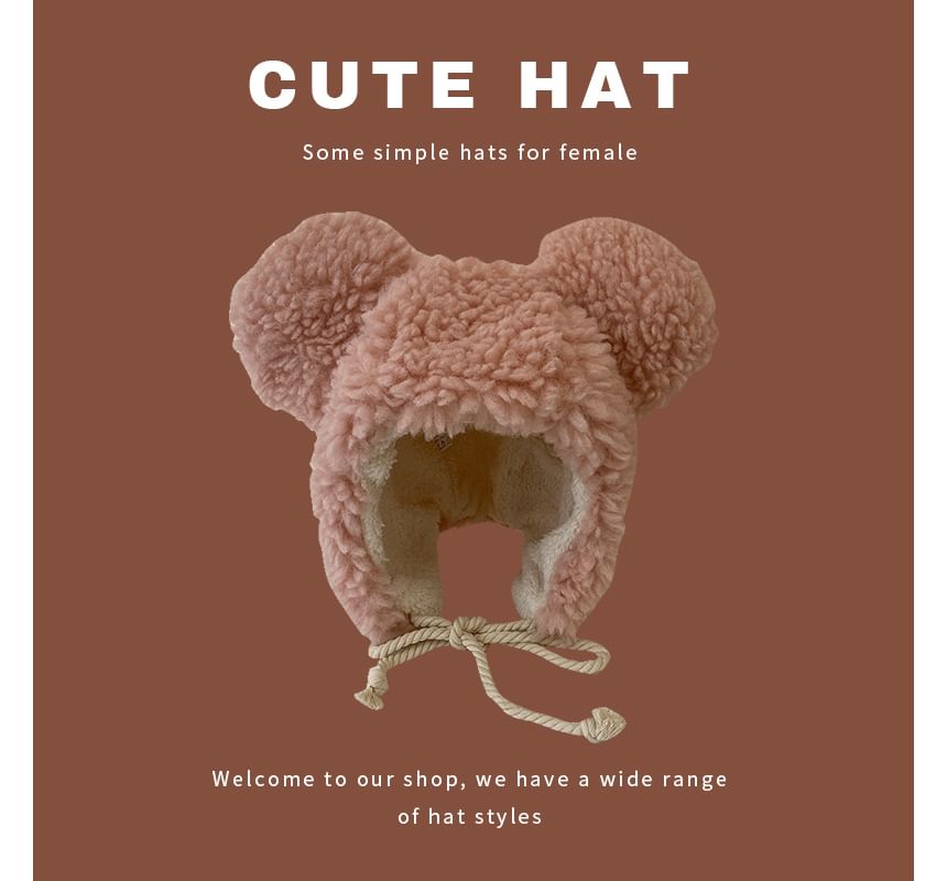 Hat Trapper Fluffy Bear Ear