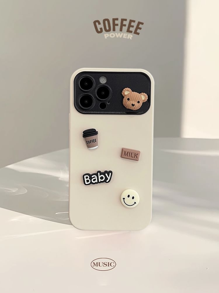 Case Phone Coffee Bear