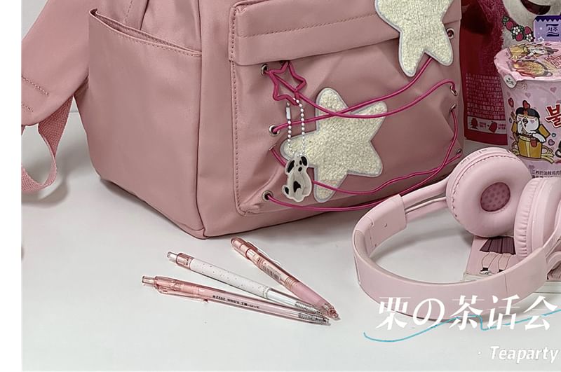 Star Pattern Backpack / Bag Charm / Set