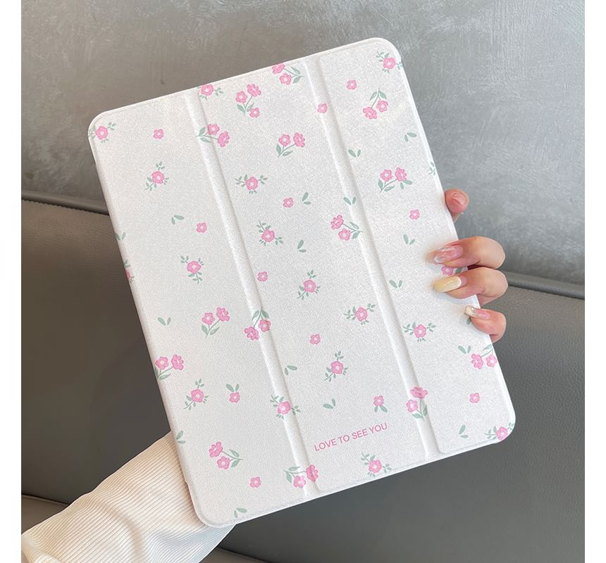 iPad Case Mirrored Floral