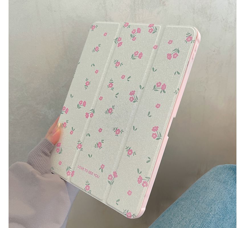 iPad Case Mirrored Floral