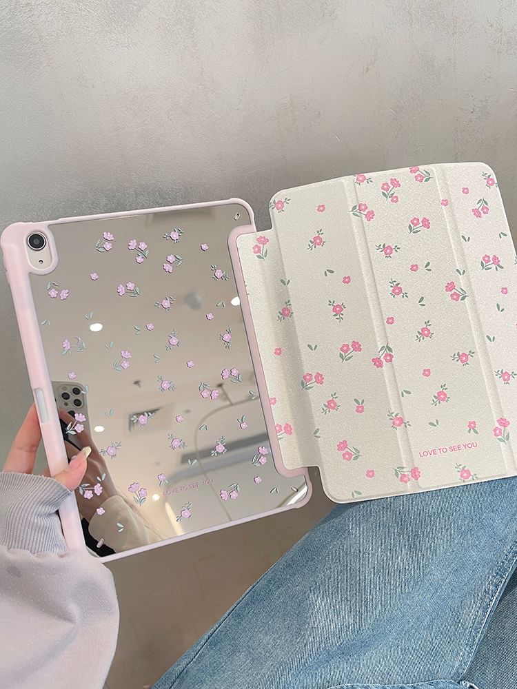 iPad Case Mirrored Floral
