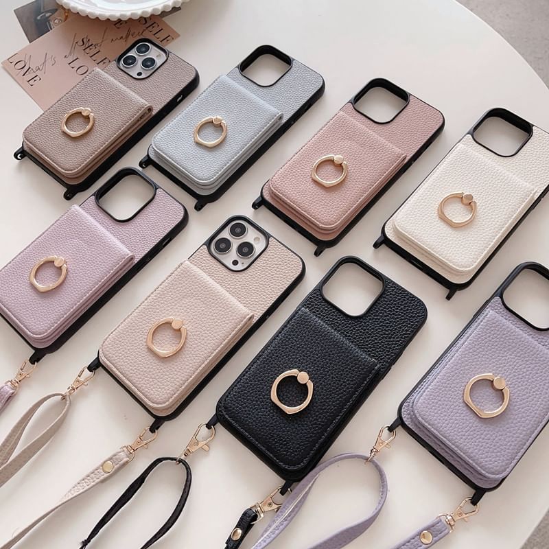 Phone Case Holder Faux Leather Card