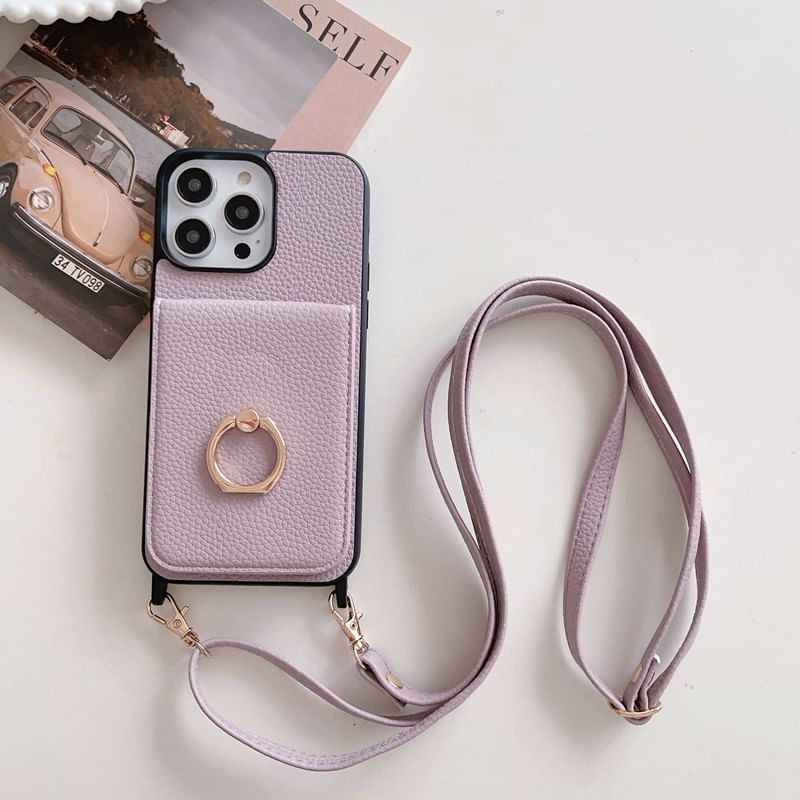 Phone Case Holder Faux Leather Card