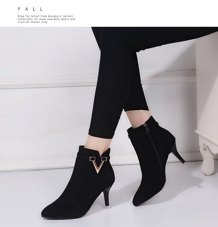 Stiletto Boots Pointed Ankle