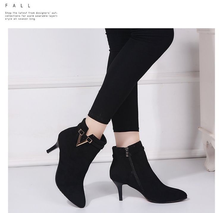 Stiletto Boots Pointed Ankle