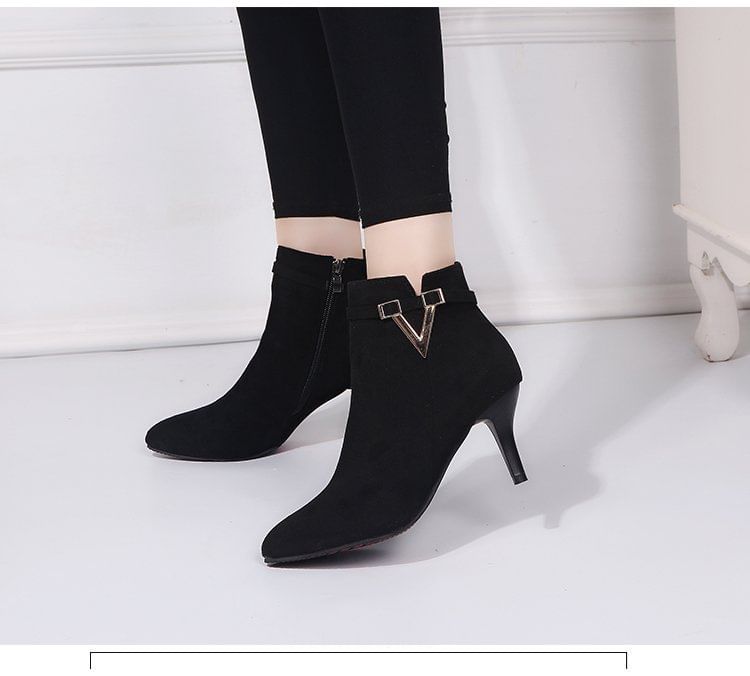 Stiletto Boots Pointed Ankle