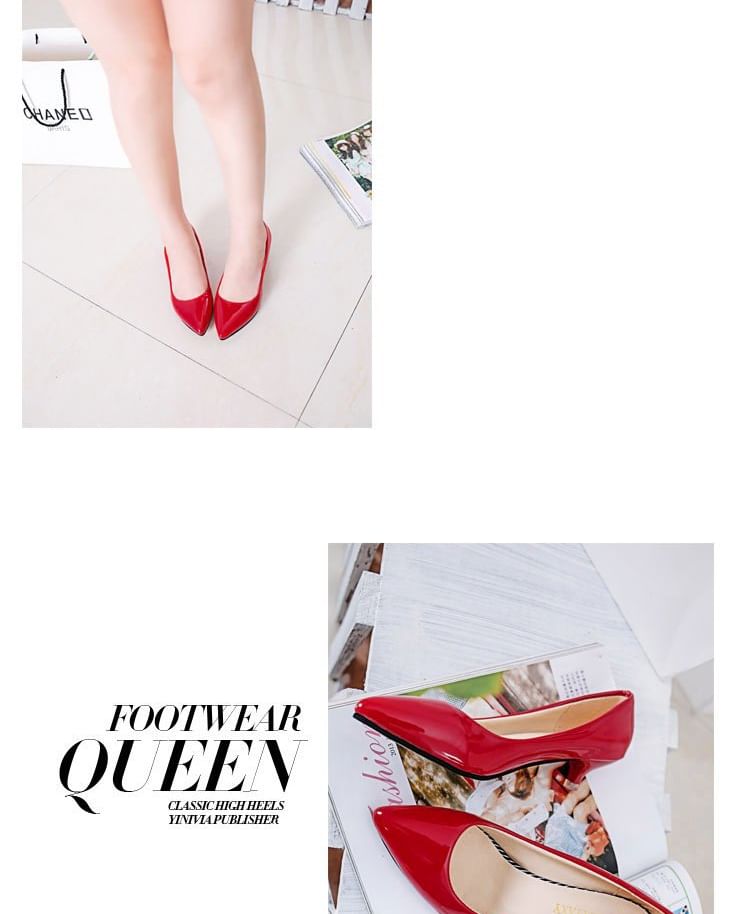 Heel Pumps Pointed Kitten