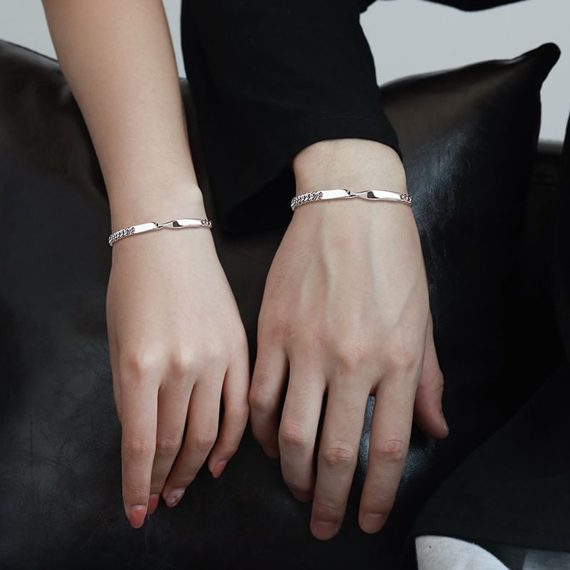 Couple Matching Twisted Alloy Bracelet (Various Designs)