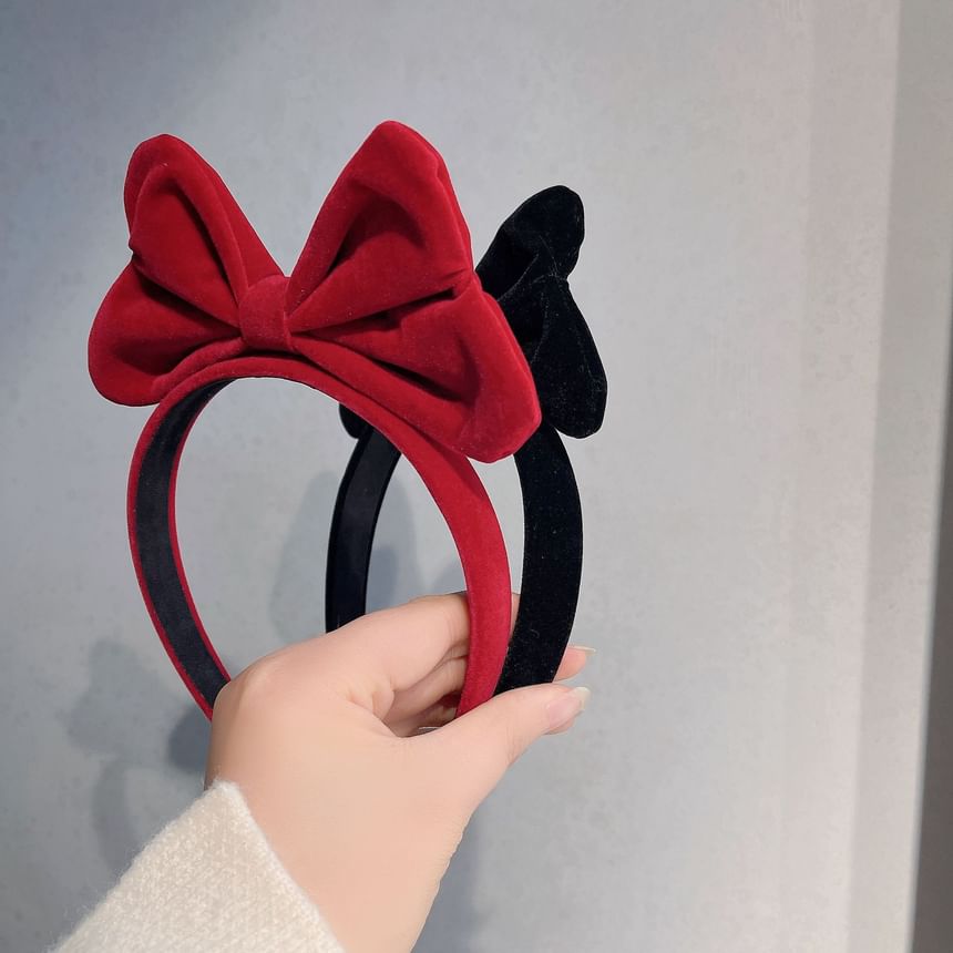 Velvet Bow Headband