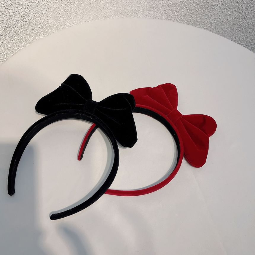 Velvet Bow Headband