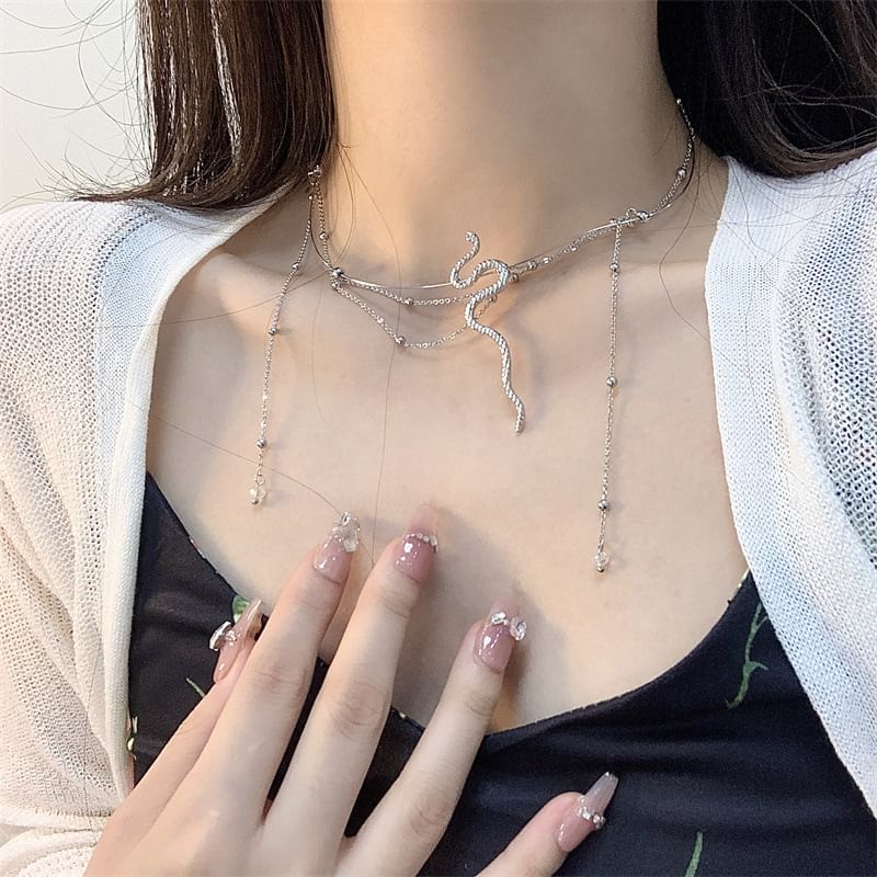 Alloy Snake Choker Layered