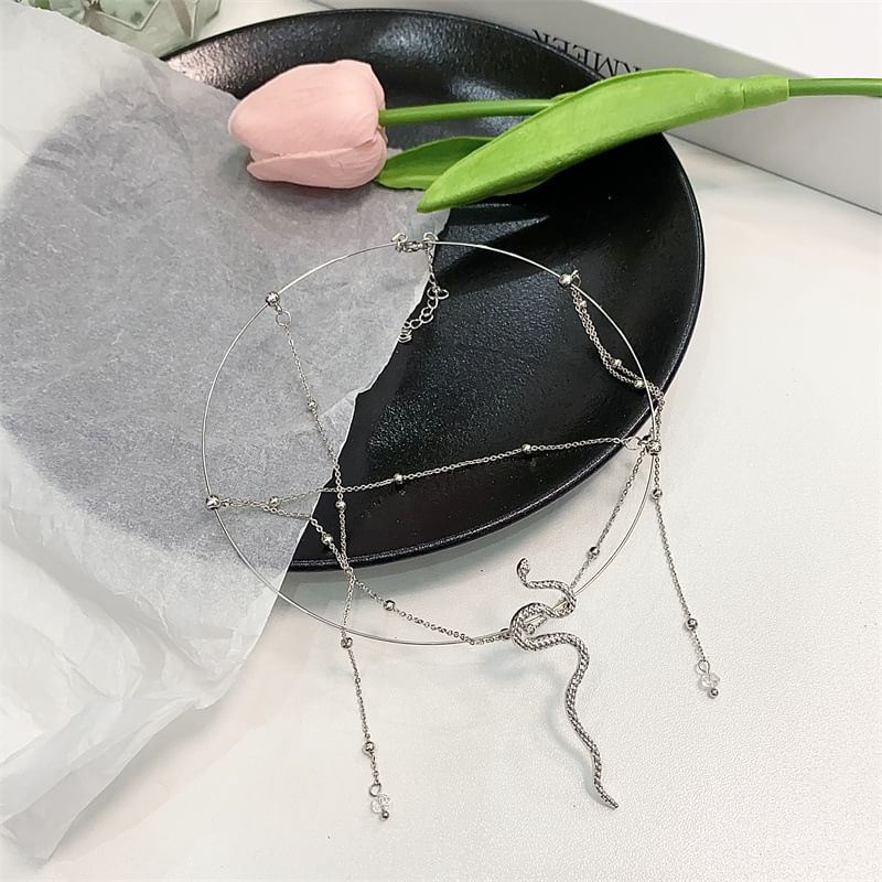 Alloy Snake Choker Layered