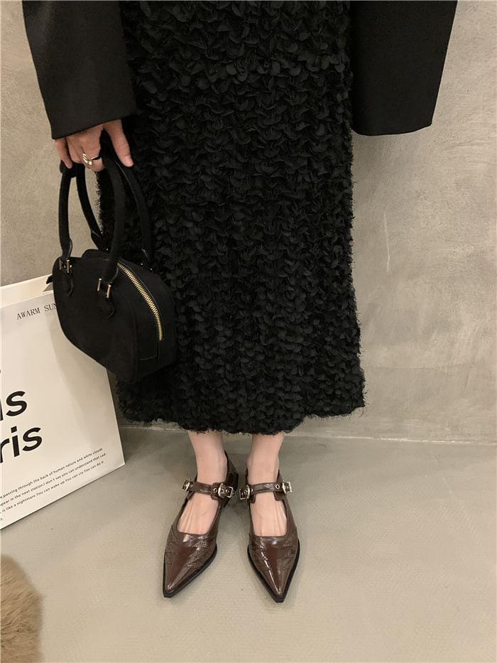 Jane Shoes Pointy Mary Paneled