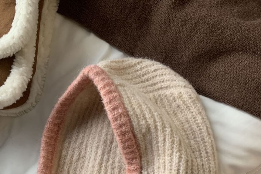 Tone Buttoned Balaclava Knit Two