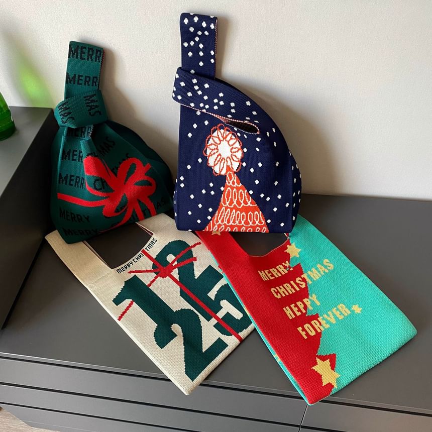 Small Bag Tote ) Designs Christmas ( Various Knit