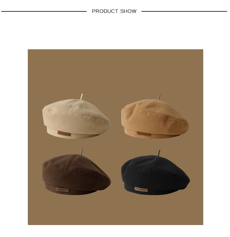 Plain Panel Beret