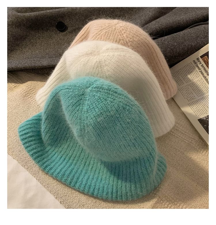 Plain Hat Cloche Knit