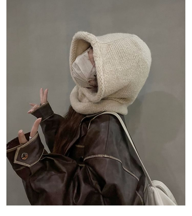 Plain Balaclava Knit