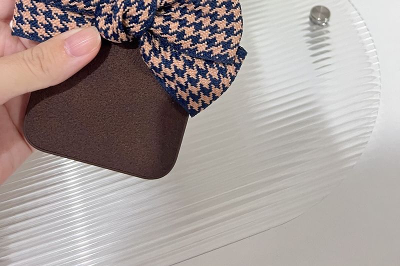 Houndstooth Bow Phone Case