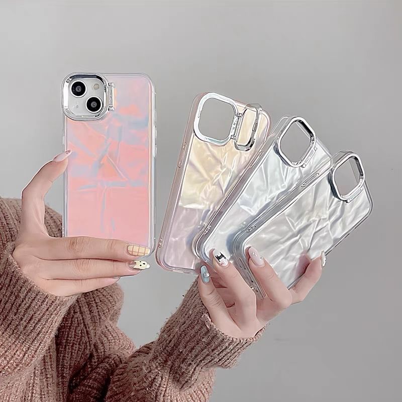 Case Holographic Stand Textured Phone