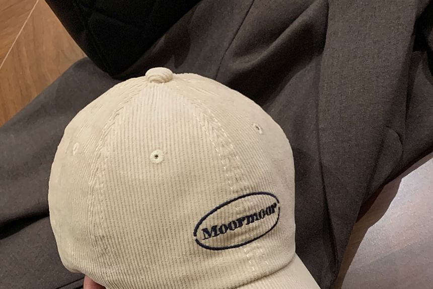 Lettering Cap Corduroy