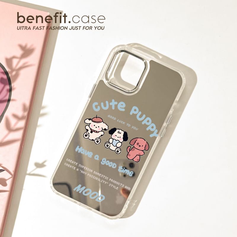 Dog Phone Case Mirrored