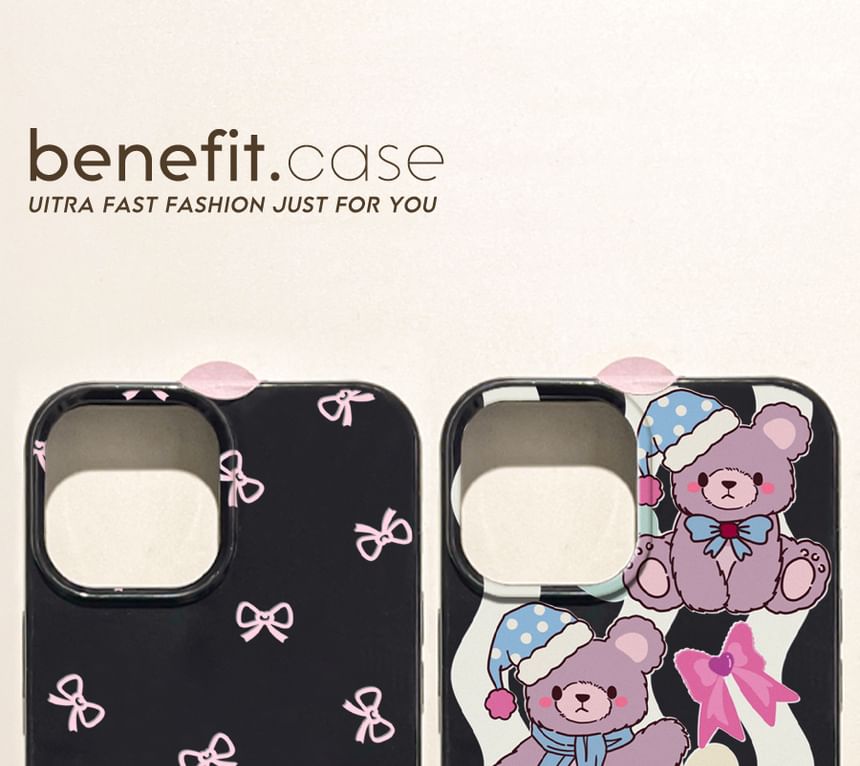 / Case Phone Bow Bear