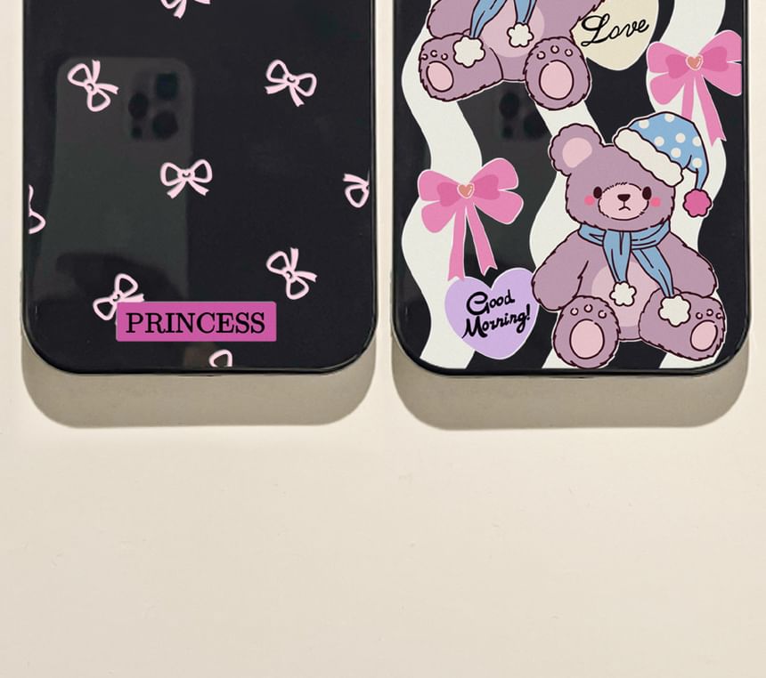 / Case Phone Bow Bear