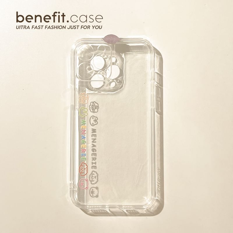 Lettering Phone Case Animal