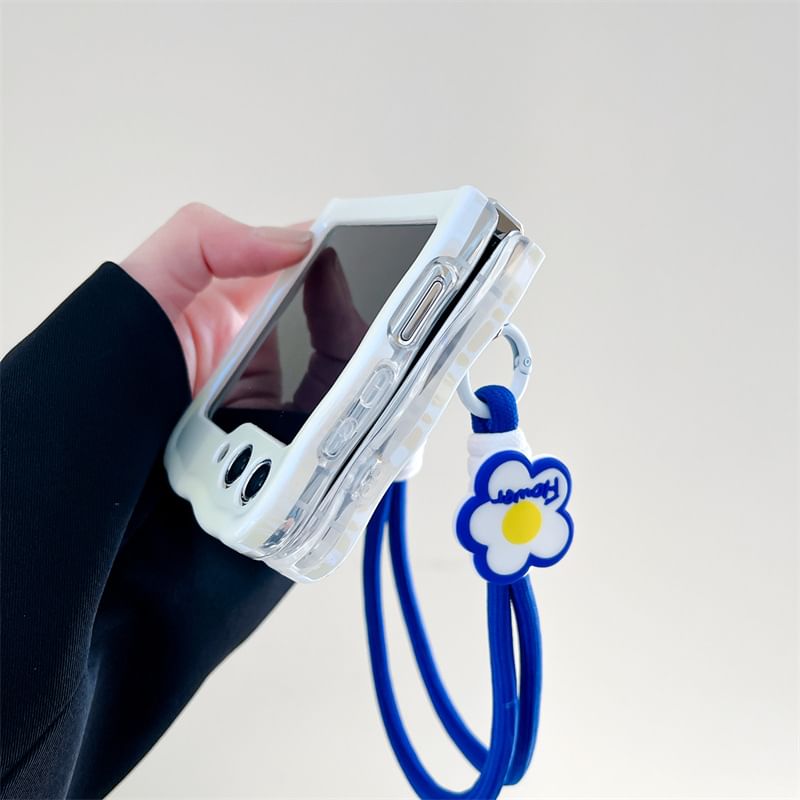 Mobile Phone  Case With Flower Top Handle String