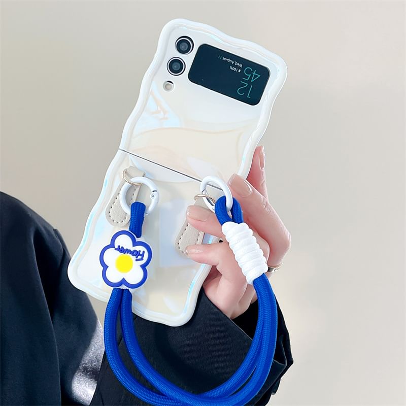 Mobile Phone  Case With Flower Top Handle String