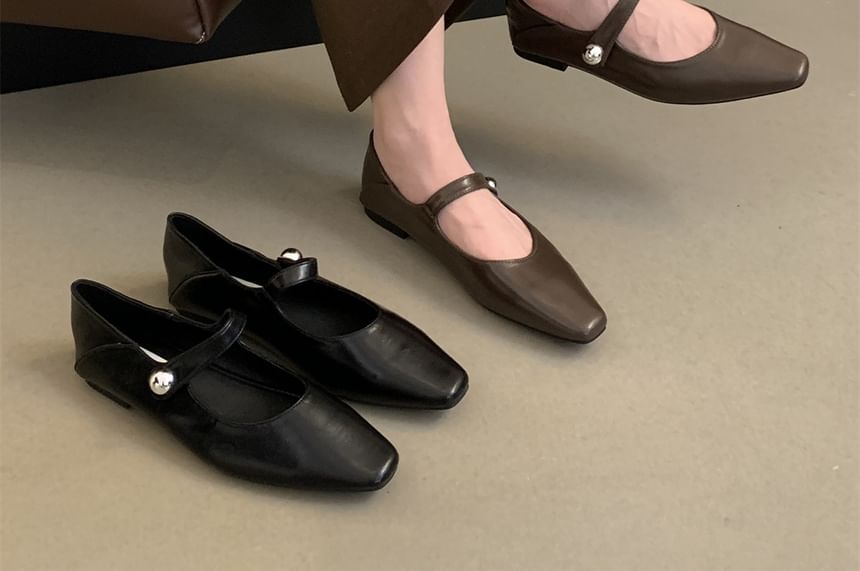 Mary Square Flats Toe Jane