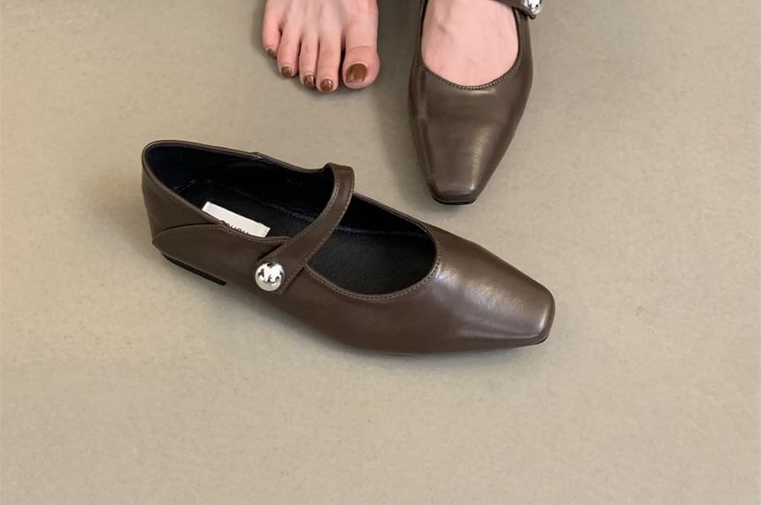Mary Square Flats Toe Jane