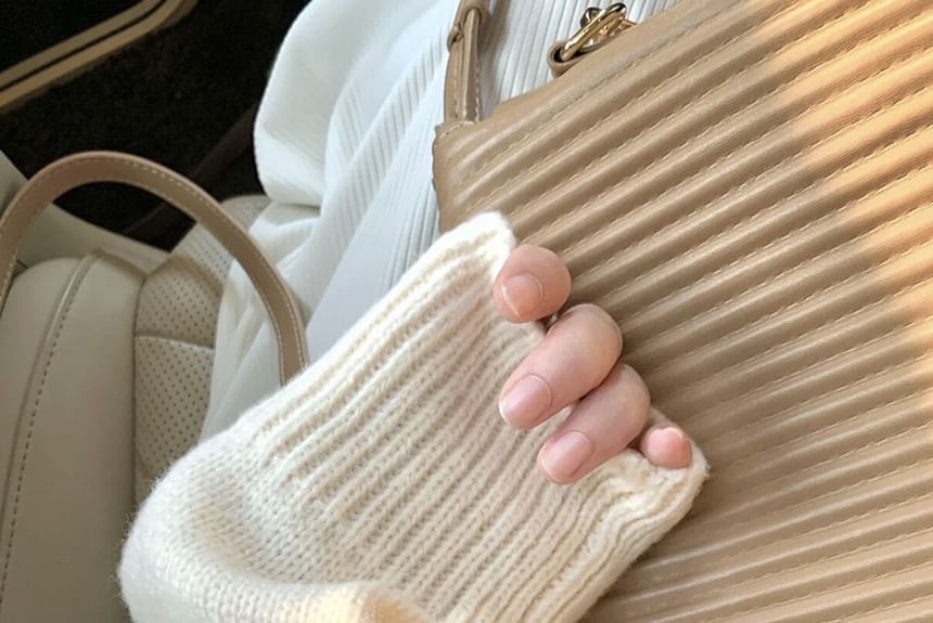 Crew Neck Lettering Sweater