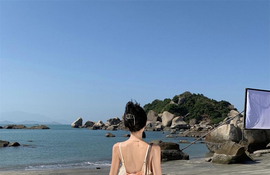 Maxi Dress Print Strap A-Line Spaghetti