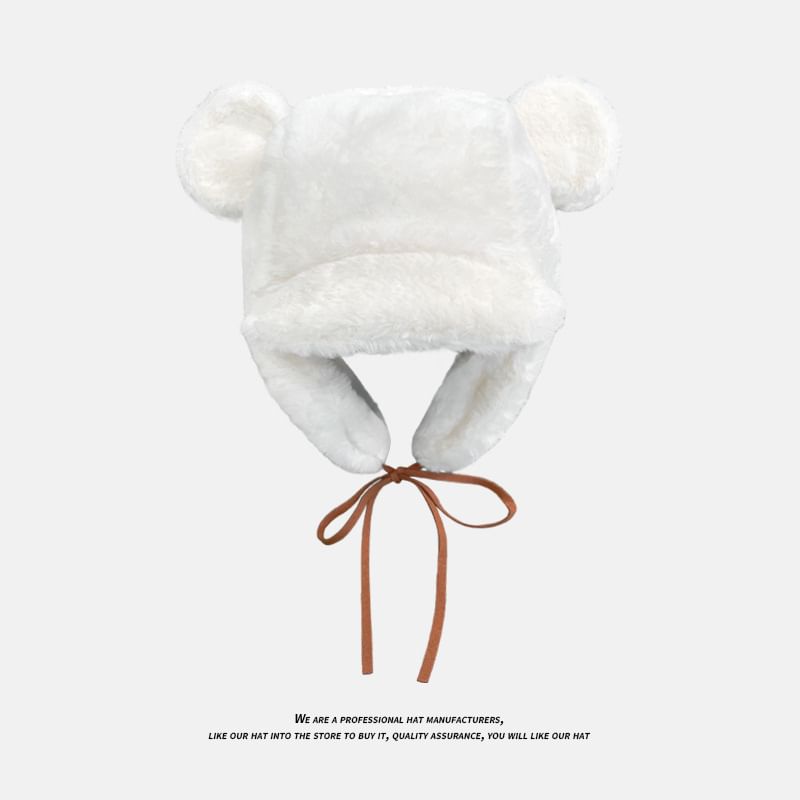 Hat Trapper Chenille Ear Bear