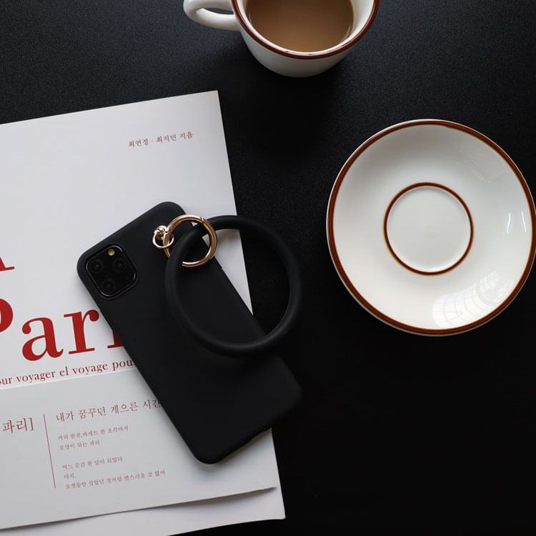 Plain Phone Hoop Charm Case