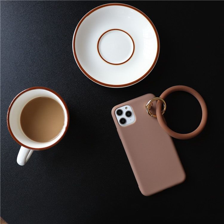 Plain Phone Hoop Charm Case