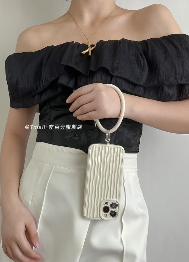 Phone Hoop Charm Case Textured