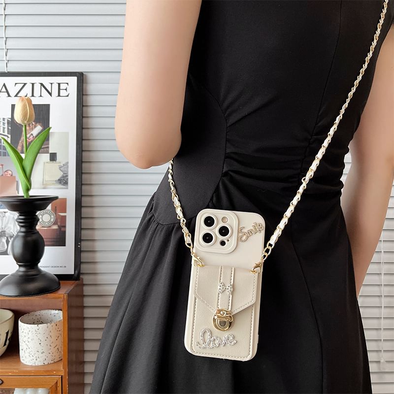 Case Holder Card Phone Lettering