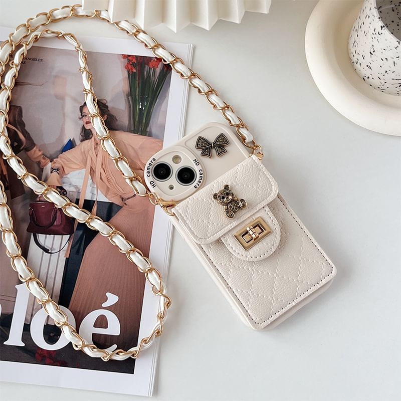 Case Holder Phone Card Bear