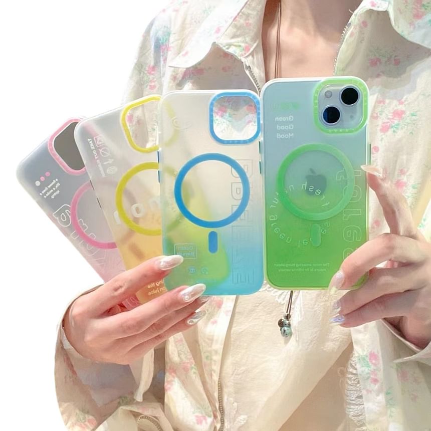 Phone Case Lettering MagSafe Gradient