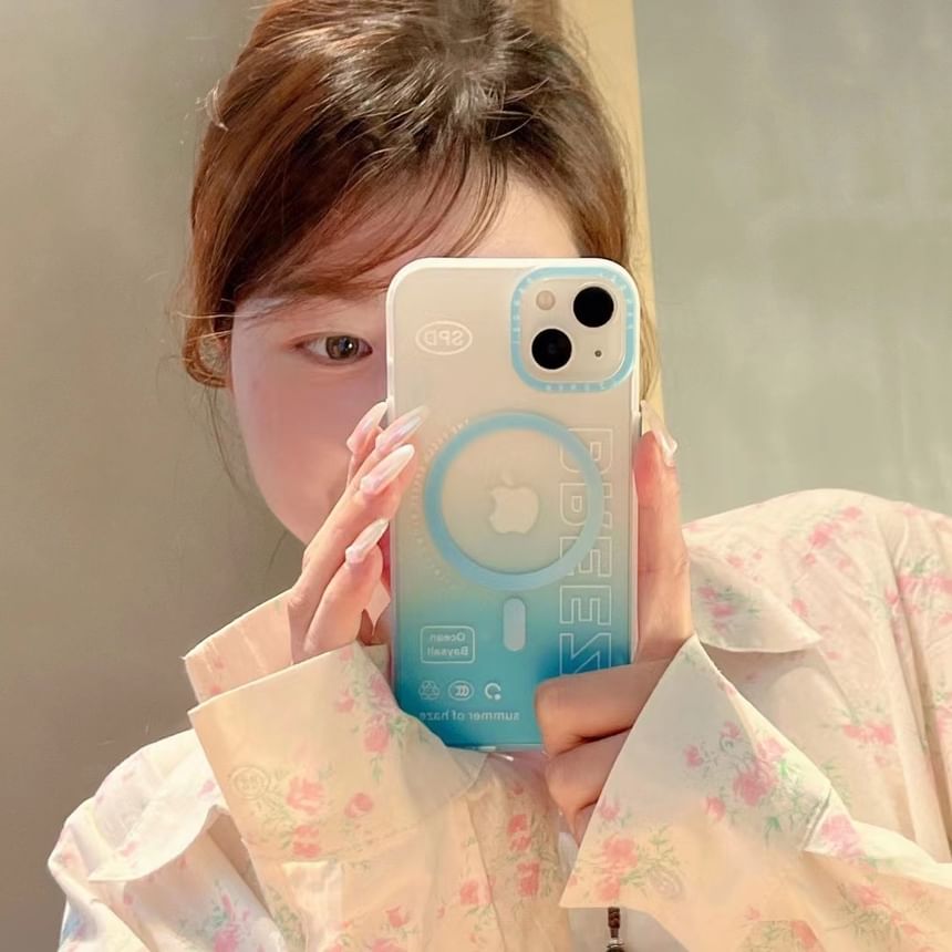 Phone Case Lettering MagSafe Gradient