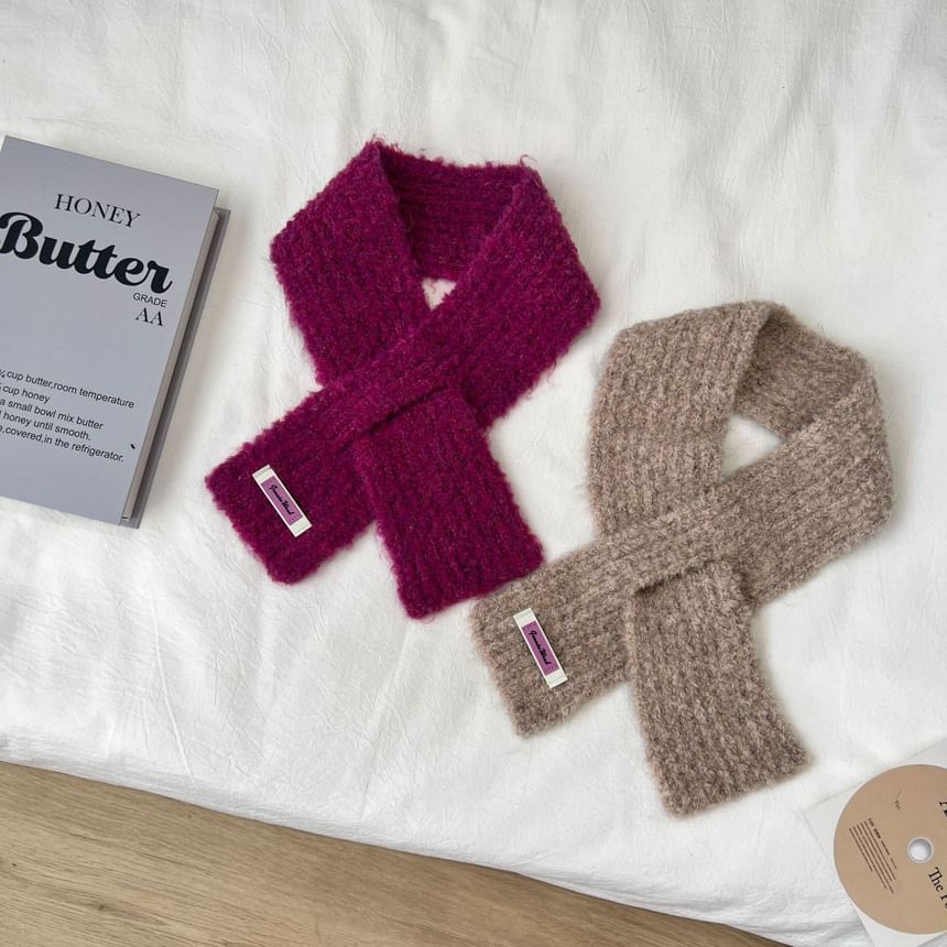 Scarf Light Knit Criss Cross