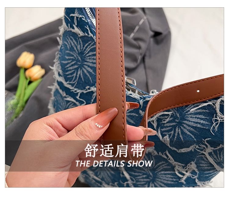 Bag Tote Denim Floral
