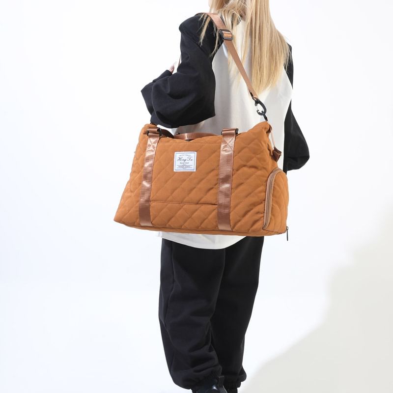 Quilted Carryall Applique Bag