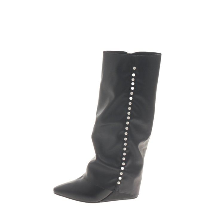 Boots Tall Wedge Pointy