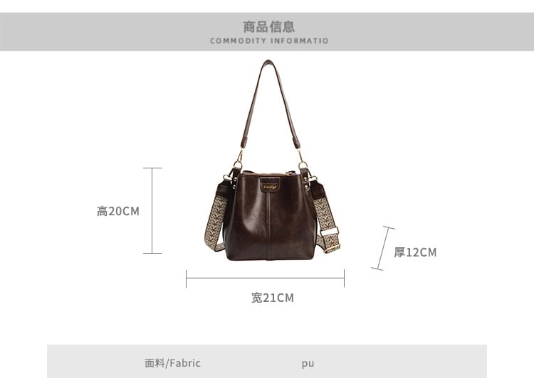 Faux Bucket Bag Leather